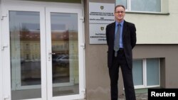 Head of Lithuania's National Cyber Security Center, Rimtautas Cerniauskas, poses for a picture in Vilnius, Lithuania, Dec. 21, 2016.