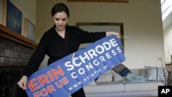  Erin Schrode poses at her home in Mill Valley, California, Feb. 21, 2017. 