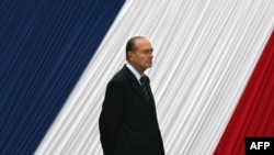 Jacques Chirac, le 10 mai 2006, lors de la cérémonie de l'abolition de l'esclavage. 