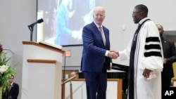 FILE - Preachers have pulpits. Presidents have bully pulpits. Here, U.S. President Joe Biden delivers remarks at the St. John Baptist Church in Columbia, South Carolina, on January 28, 2024. (AP Photo/Jacquelyn Martin)
