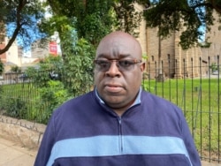 Wilbert Mandinde is a program manager at Zimbabwe Human Rights NGO. (Columbus Mavhunga/VOA)