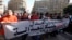 Protesters shout anti-government slogans during a rally against a new law restricting public gatherings, in downtown Cairo Nov. 26, 2013.