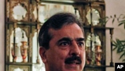 Pakistan's Prime Minister Yusuf Raza Gilani at his residence in Islamabad, Pakistan. (file)