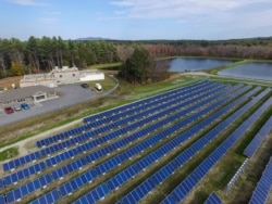 Solar array at the Peterborough, New Hampshire, water treatment plant. (Photo Courtesy of Town of Peterborough, NH)