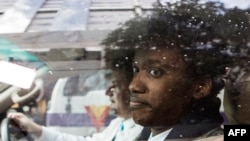 Duduzane Zuma à son départ du tribunal de Johannesburg, le 9 juillet 2018
