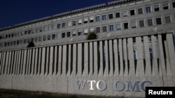 位于瑞士日内瓦的世界贸易组织总部大楼 （2018年7月26日）