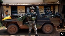 Binh sĩ Pháp tại Bangui, Cộng hòa Trung Phi, ngày 7/12/2013. 