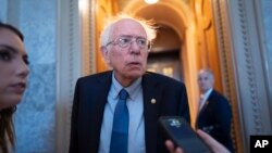 Сенатор Берні Сандерс перед голосуванням у Сенаті, 23 квітня 2024. AP Photo/J. Scott Applewhite
