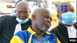Vital Kamerhe à l'ouverture de son procès au centre pénitentiaire et de rééducationde de Kinshasa (ex-prison de Makala), Kinshasa, RDC 11 mai 2020. (Capture d'écran)
