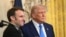 US President Donald Trump and French President Emmanuel Macron 