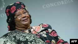 L'ancienne président du Malawi Joyce Banda au sommet Concordia 2016 à New York, le 20 septembre 2016.
