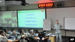 Gen. Stanley McChrystal addresses his staff shortly after President Obama's announcement of a new Afghanistan war strategy