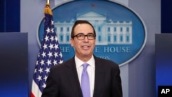 Le secrétaire américain au Trésor Steven Mnuchin
