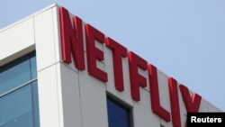 FILE - The Netflix logo is seen on their office in Hollywood, Los Angeles, Calif., July 16, 2018.