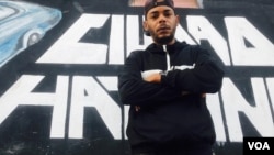 El Funky, rapero cubano que participa en el tema 'Patria y Vida' posa en esta imagen de archivo. [Cortesía del artista]