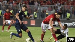 Match opposant l'Espérance de Tunis et les Egyptiens d'Al Ahly à Alexandrie le 2 novembre 2018.