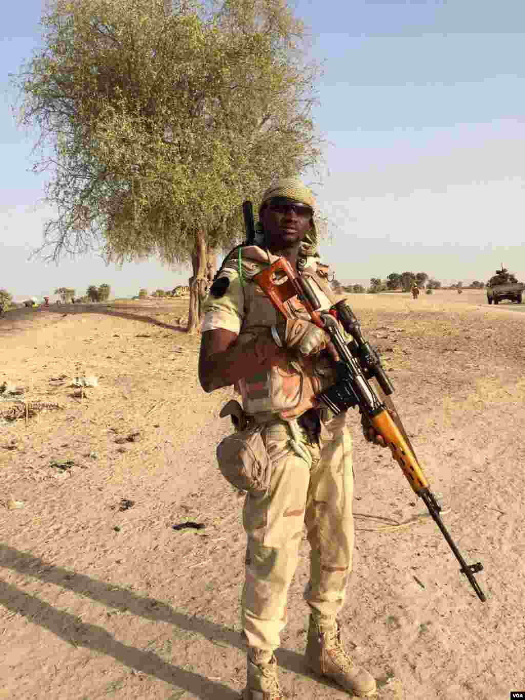 Wani sojan Nijar a sansanin Assaga dake kusa da Diffa