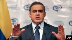 Archivo. El fiscal general de Venezuela, Tarek William Saab, anunció que 25 personas están detenidas en investigación por presunto atentado al presidente Nicolás Maduro.