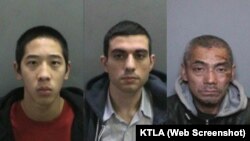 Ba tù nhân vượt ngục đang bị truy lùng. Từ trái: Jonathan Tieu, Hossein Nayeri, Bac Duong.