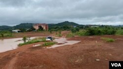 ទីតាំង​អតីត​វាលយន្តហោះ​ក្នុង​ក្រុង​សែនមនោរម្យ ខេត្តមណ្ឌលគិរី កាលពី​ថ្ងៃទី១៧ ខែកញ្ញា ឆ្នាំ២០២០។ (អូន ឆេងប៉រ/វីអូអេ)