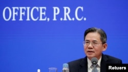 FILE - Chinese Vice Minister of Foreign Affairs Zeguang Zheng in Beijing, China, Dec. 13, 2019. 