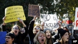 Protests Break Out After Trump Elected President 