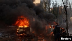 حملات موشکی روسیه به کی‌یف، پایتخت اوکراین