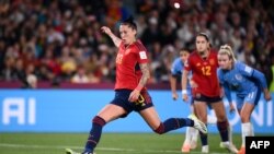 Dženifer Hermoso predvodila je Španiju do prve titule svetskih šampionki na nedavno završenom Mundijalu na Novom Zelandu (Foto: FRANCK FIFE / AFP)