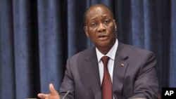 Ivory Coast President Alassane Ouattara (file photo)