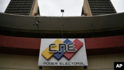 ARCHIVO - Sede principal del Consejo Nacional Electoral en Caracas, Venezuela, el 15 de junio, 2020. 