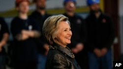 Hillary Clinton est campagne en Indiana, le 26 avril 2016.