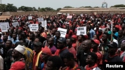 Lors d'une manifestations à Accra, Ghana, 28 mars 2018.