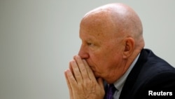 FILE - U.S. Rep. Kevin Brady, R-Texas, chairman of the House Ways and Means Committee, sits for an interview with Reuters journalists in Washington, July 19, 2017. 