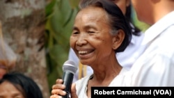 អ្នក​ស្រី​អ៊ឹម​ ចែម ​ជនជាប់​សង្ស័យ​ក្នុង​សំណុំ​រឿង​០០៤។