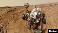 Auto retrata del Curiosity tomado tomado en febrero de este año en la superficie marciana
