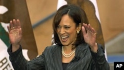 FILE - California Attorney General Kamala Harris.