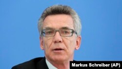 Menteri Dalam Negeri Jerman Thomas de Maiziere.