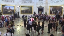 Thousands Pay Last Respects to McCain at US Capitol