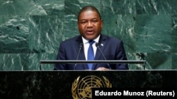 Filipe Nyusi, na 73ª Assembleia Geral das Nações Unidas. Nova Iorque, 25 de Setembro 2018