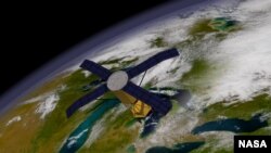 Scientists are using orbiting satellites to detect conditions that lead to disease outbreaks. (NASA/Goddard Space Flight Center)