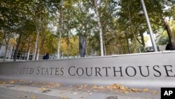 FILE - This Nov. 6, 2019 file photo shows the U.S. Courthouse in Seattle.