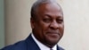 Ghana's President John Dramani Mahama arrives for a meeting with France's President at the Elysee Palace in Paris, May 28, 2013 file photo. REUTERS/Charles Platiau (FRANCE - Tags: POLITICS HEADSHOT) - RTX1040U