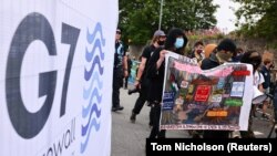Manifestation au sommet du G7 de 2021 au Royaume-Uni