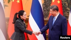 泰國總理佩通坦在北京會晤中國國家主席習近平。 (2025年2月6日)