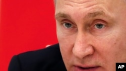 Russia's President Vladimir Putin at the Kremlin, Jan. 21, 2016.