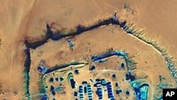 Satellite image of a camp in Darfur