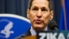 Centers for Disease Control and Prevention Director Dr. Thomas Frieden speaks during a press conference at a one-day Zika summit, April 1, 2016, in Atlanta.