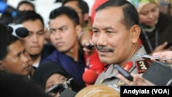 Kapolri Jenderal Badrodin Haiti memberi keterangan kepada pers. (Foto: Dok)
