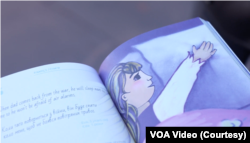 Ілюстрація Ольги Вовк із зображенням доньки десантника Олександра Ширшина