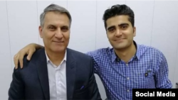 منوچهر بختیاری، در کنار فرزندش پویا بختیاری از کشته‌‌شدگان اعتراضات آبان‌ ۱۳۹۸ 